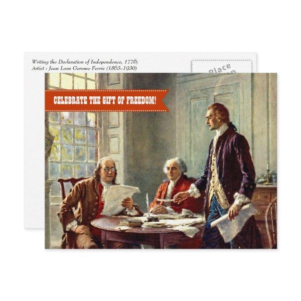 Happy 4th of July. Fine Art  Postcard