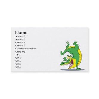 happy alligator crocodile cartoon dancing