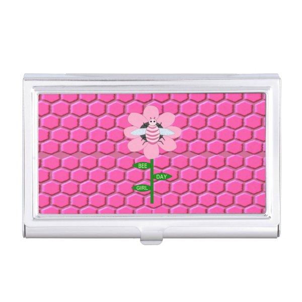 Happy Bee Day Girl Pink Birthday Bumblebee  Case