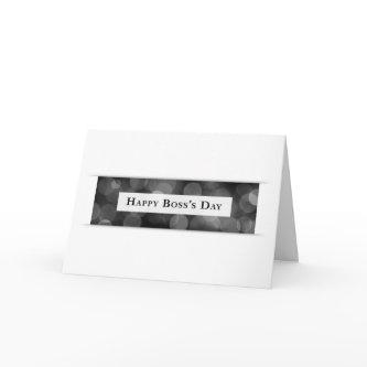 Happy Boss's Day (bokeh) Thank You Card