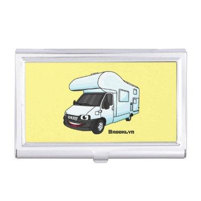 Happy campervan cartoon illustration  case