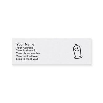 Happy condom face mini