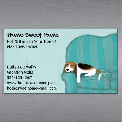 Happy Couch Dog | Pet Sitting | Animal Services Magnetic