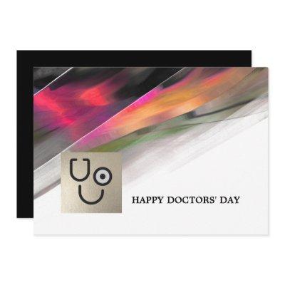 Happy Doctors' Day. Custom Flat Greeting Cards