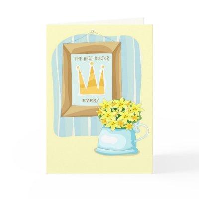 Happy Doctors' Day. Spring Flowers Card
