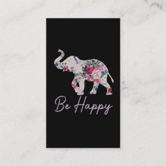 Happy Elephant Positive Inspiration Flower