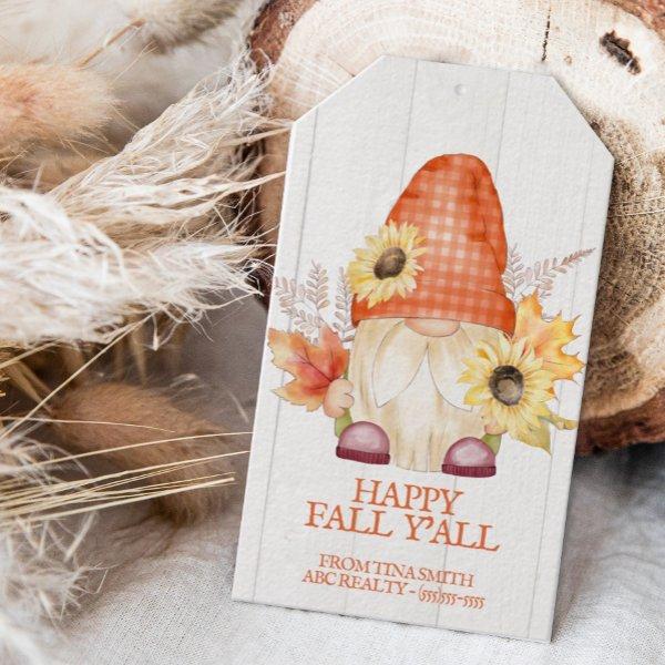 Happy Fall Y'All Pop By Gift Tags