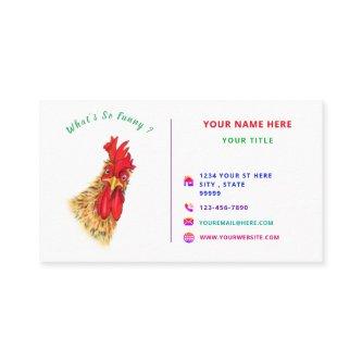 Happy Farm with Funny Rooster