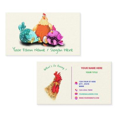 Happy Farm with Funny Rooster - Happy Farmer