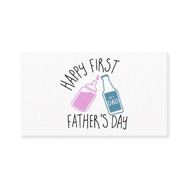 happy first father is day dad t-shirts calling card