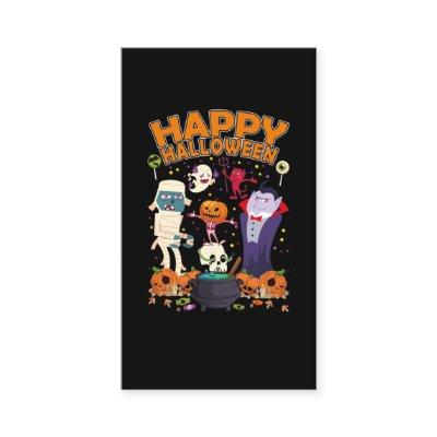 Happy Halloween Vampire Skeleton Pumpkin Ghost