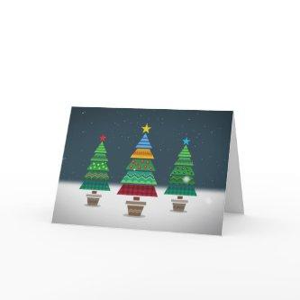**HAPPY HOLIDAYS** BUSINESS CHRISTMAS HOLIDAY CARD