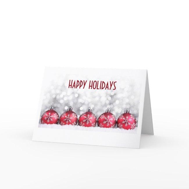 HAPPY HOLIDAYS BUSINESS STYLE HOLIDAY CARD