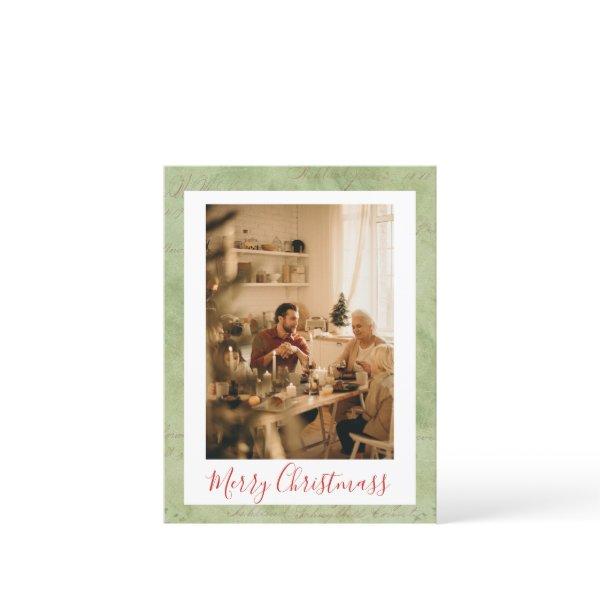 Happy Holidays Framed Photo Merry Christmas Postcard