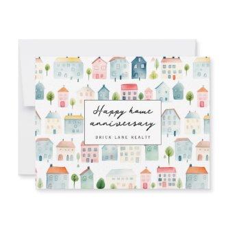 Happy Home Anniversary Realty Postcard