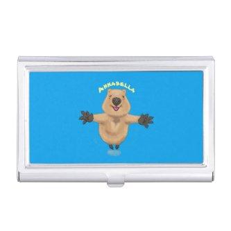 Happy jumping quokka cartoon design  case