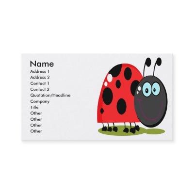 happy little lady bug