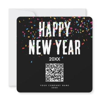 Happy New Year Corporate Business QR Code Holiday