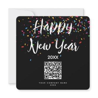 Happy New Year Corporate Business QR Code Holiday