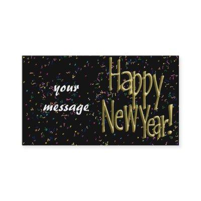 Happy New Years Gold Text