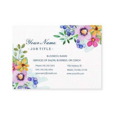 Happy Primary Colors Watercolor Floral 2 Salon