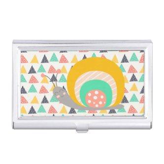Happy Snail on Triangles Case For