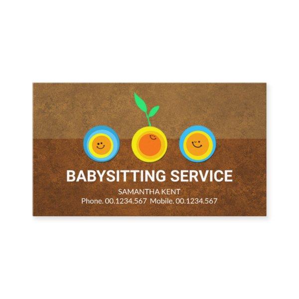 Happy Sun Seedlings Brown Earth Grunge Sitter