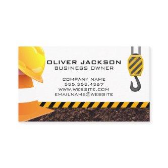 Hard Hat | Construction Cone and Crane