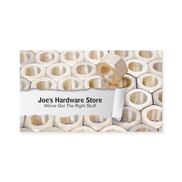 Hardware Store Nuts n Bolts Closeup