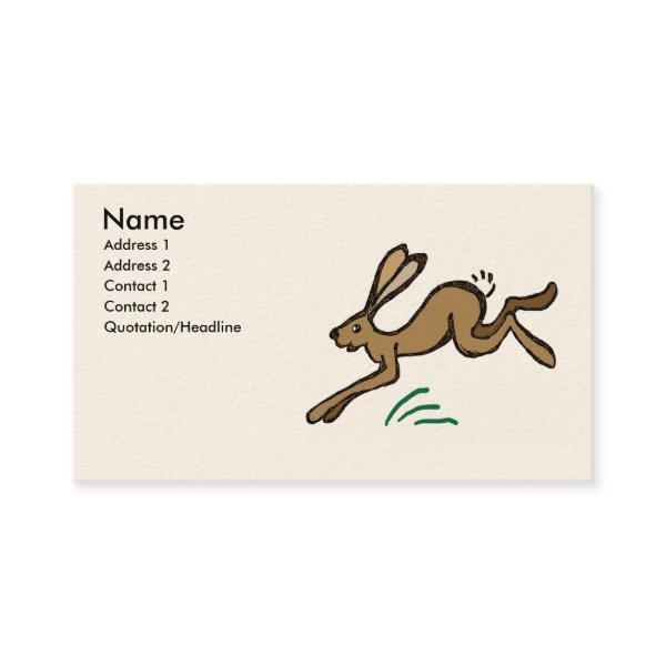 Hare leaping