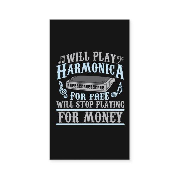 Harmonica Player Blues Music French Harp Lover