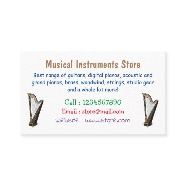 Harp cartoon illustration