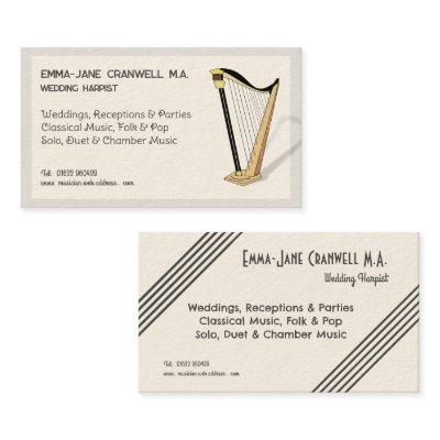 Harp Player Wedding Harpist Musician Personalized