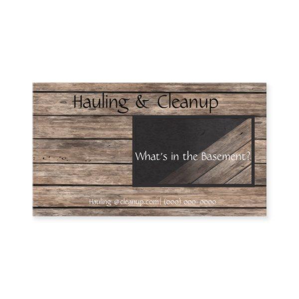 Hauling & Cleanup