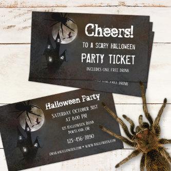 Haunted House Halloween Party Ticket