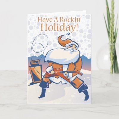 Have a Rockin Holiday Corporate Greeting Card