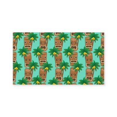 Hawaiian Tiki Repeat Pattern