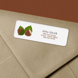 Hazelnuts Return Address Label