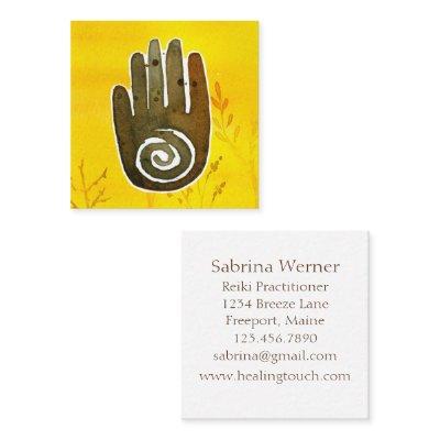 Healer's Hand Native American Symbol Square