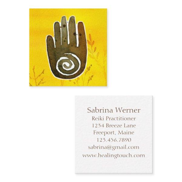 Healer's Hand Native American Symbol Square