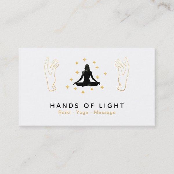 *~* Healing Energy Hands Woman Lotus Pose