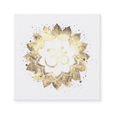 *~*  Healing Energy Mandala Lotus  Aum Om Symbol Square