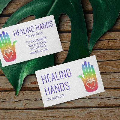 Healing Hands Rainbow Colorful Painted Hamsa