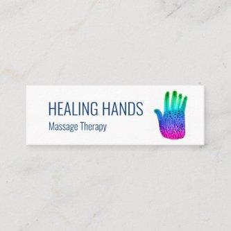 Healing Hands Rainbow Colorful Watercolor Mini