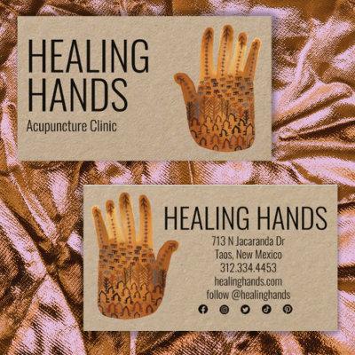 Healing Hands Watercolor Boho Social Media Icons