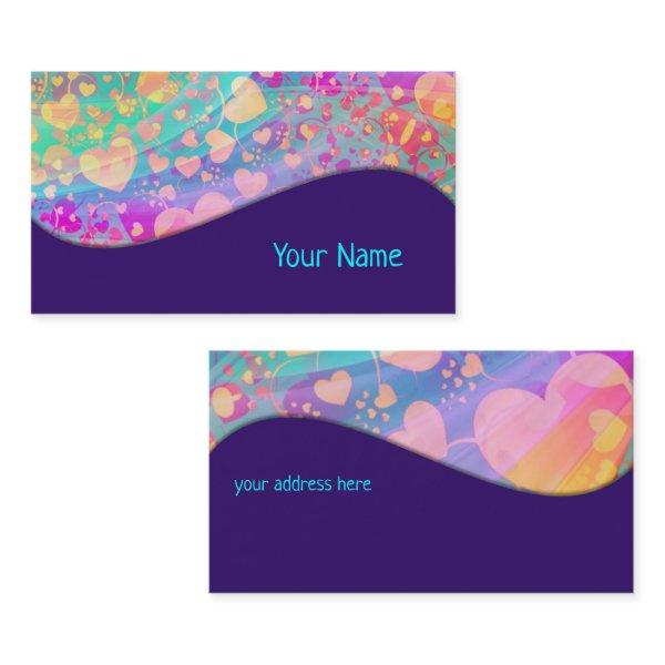 Heart Love Pattern Pastel Design