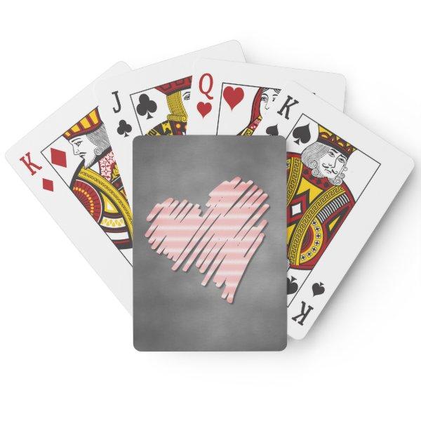 Heart love playing cards, tarot,cartomancy,art poker cards