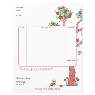 Heart Tree Invoice Sheet
