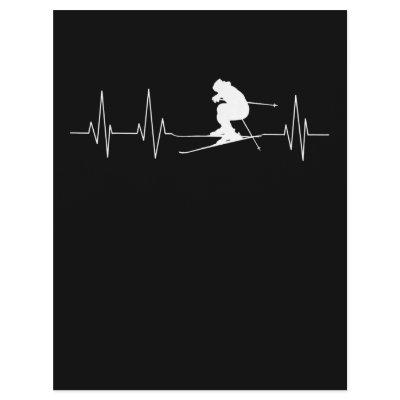 HeartBeat Skiing Gift For Skiers Letterhead