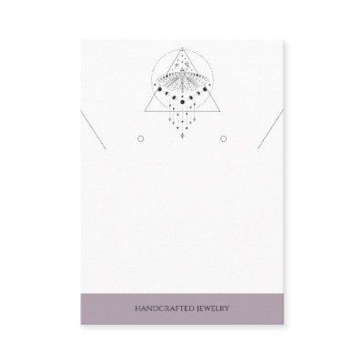 Heather Moon Phase Moth | Jewelry Display Card